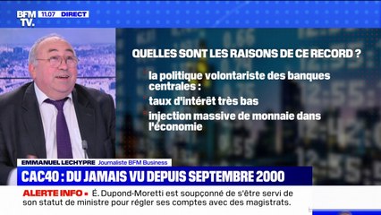 Record de clôture du CAC40, du jamais vu depuis septembre 2000