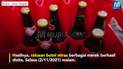 Ratusan Miras Disita Satpol PP Kudus
