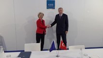 Son dakika haberleri... Cumhurbaşkanı Erdoğan, AB Komisyonu Başkanı Leyen ile görüştü (2)