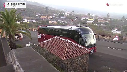 Tourists visit La Palma to see the volcano during long holiday weekend in Spain
