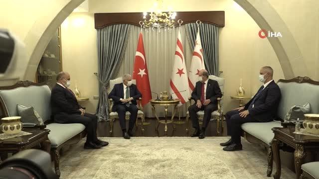 Son dakika haberi | Binali Yıldırım, KKTC Cumhurbaşkanı Tatar tarafından kabul edildi