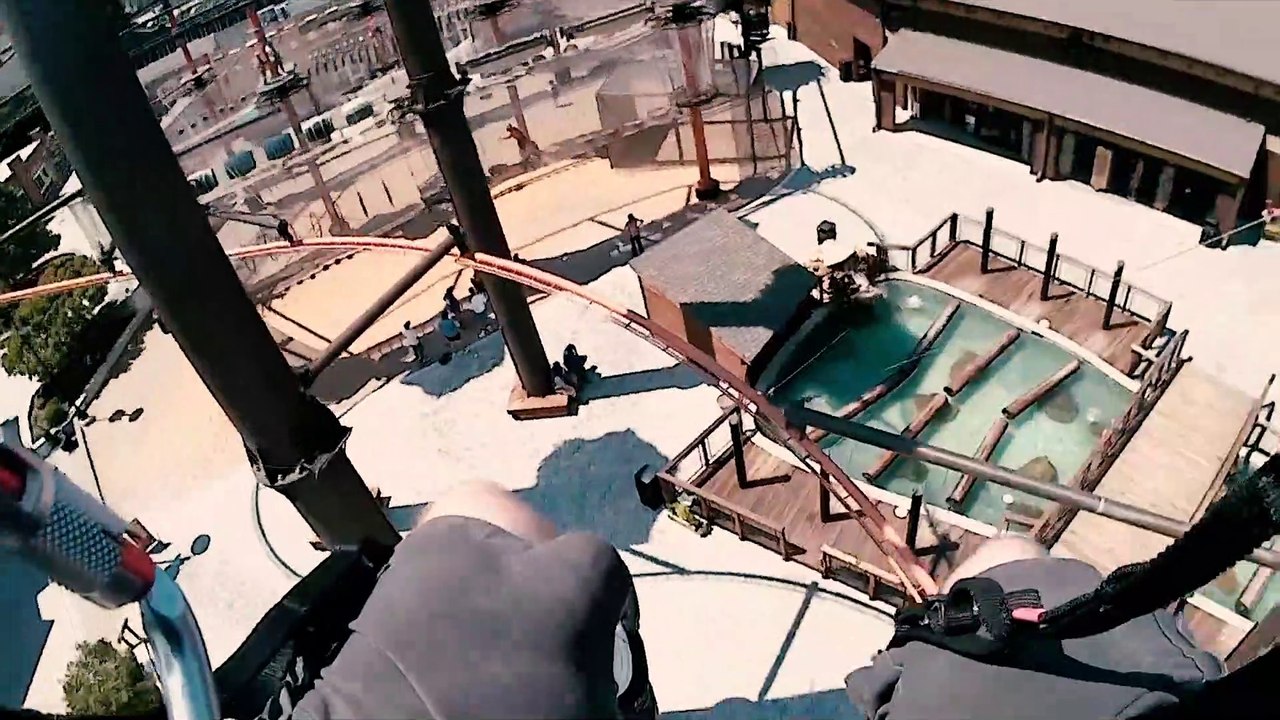 Flying Ox Zipline (Paula Deen's Lumberjack Feud & Adventure Park Pigeon TN) 4K Zipline