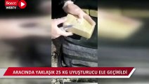 Valinin uyuşturucu ile mücadelede başarı belgesi verdiği polis memuru kovalamaca sonucu 25 kg uyuşturucuyla yakalandı