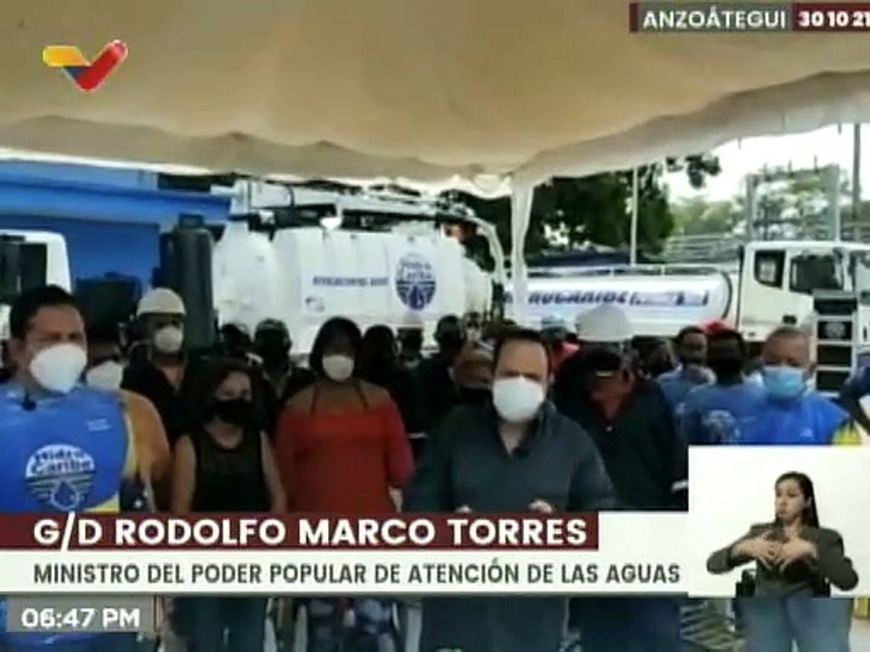 Anzoátegui | Min. Marco Torres supervisa avances en plantas potabilizadoras de agua