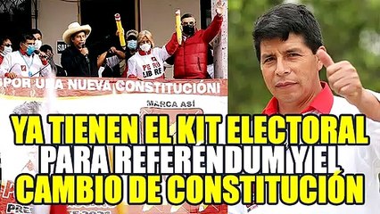 PERÚ LIBRE COMPRÓ KIT ELECTORAL PARA CONVOCAR AL REFERÉNDUM DE LA ASAMBLEA CONSTITUYENTE