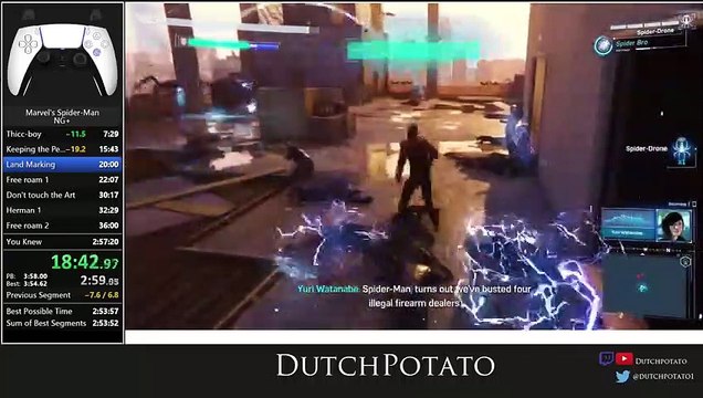 Spider-Man Remastered (WR) - PS5 Any% NG+ Speedrun in 2-54-57 PART1