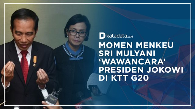 Eksklusif! Momen Menkeu Sri Mulyani 'Wawancara' Presiden Jokowi di KTT G20 I Katadata Indonesia