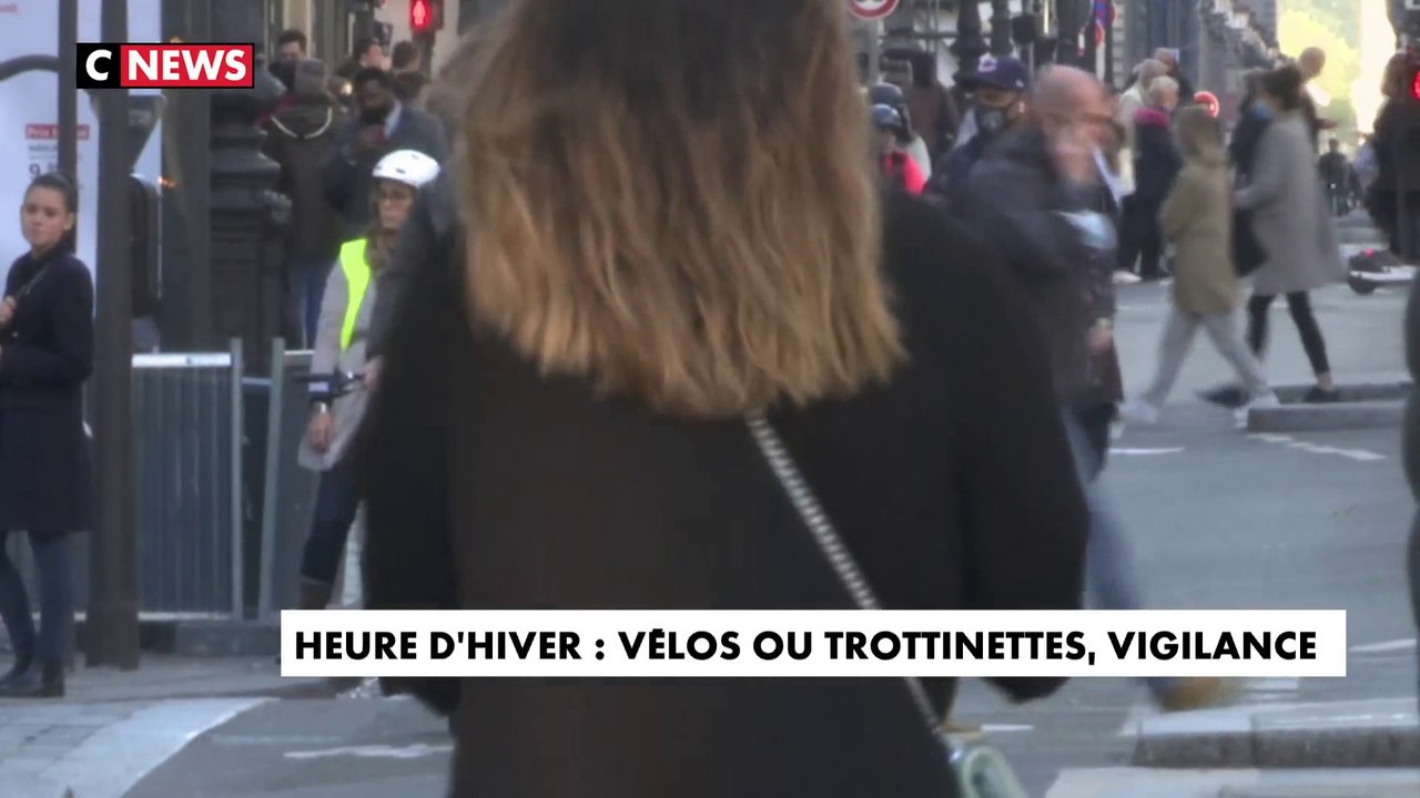 Heure d'hiver : vélos ou trottinettes, vigilance