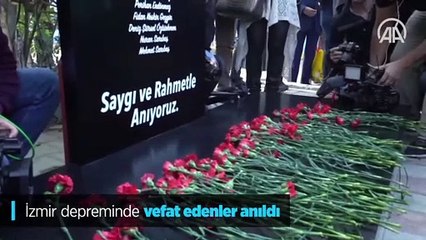 İzmir depreminde vefat edenler anıldı