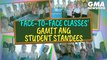 'Face-to-face classes' gamit ang student standees | GMA News Feed