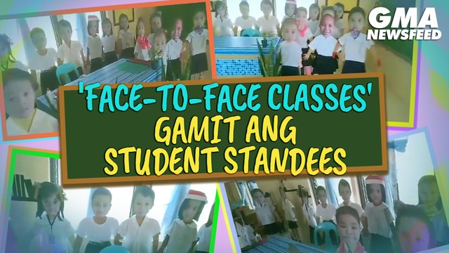 'Face-to-face classes' gamit ang student standees | GMA News Feed