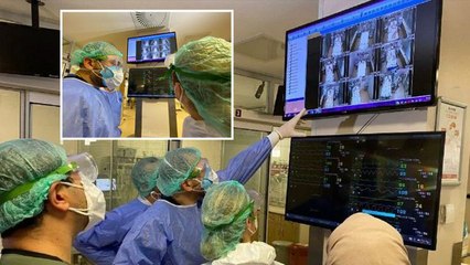 Yoğun bakımdaki koronavirüs hastalarına kameralı takip