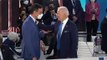 El yuyu de Biden con Sánchez. El presidente americano cruza los dedos al hablar con el español