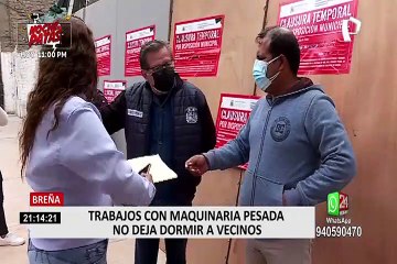 Municipalidad de Breña sancionó a obra que trabajaba de madrugada