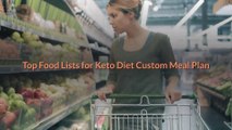 Top Food Lists for Keto Diet Custom Meal Plan