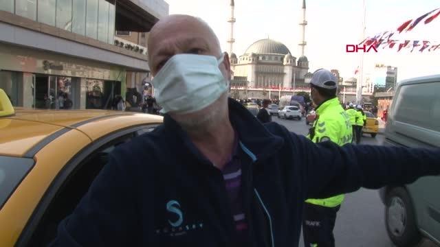 TAKSİM'DE CEZA YAZILAN TAKSİCİDEN POLİSE HAKKIMI HELAL ETMİYORUM