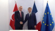 Son dakika haberleri: Cumhurbaşkanı Erdoğan, Fransa Cumhurbaşkanı Macron ile bir araya geldi