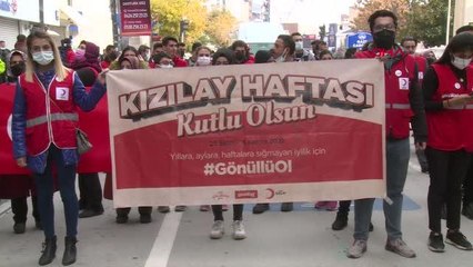 ELAZIĞ'DA KIZILAY HAFTASI YÜRÜYÜŞÜ