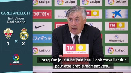 12e j. - Ancelotti : En l'absence de Benzema, Ancelotti salue la prestation de Mariano Diaz