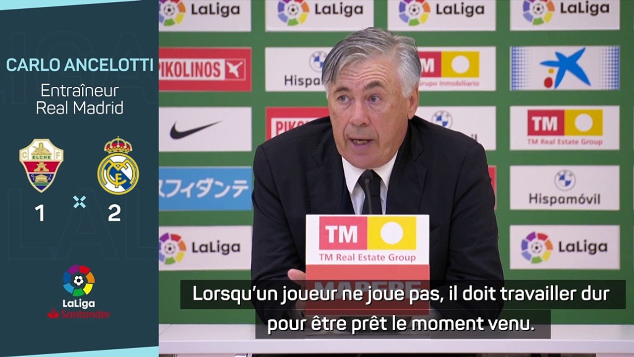 12e j. - Ancelotti : En l'absence de Benzema, Ancelotti salue la prestation de Mariano Diaz