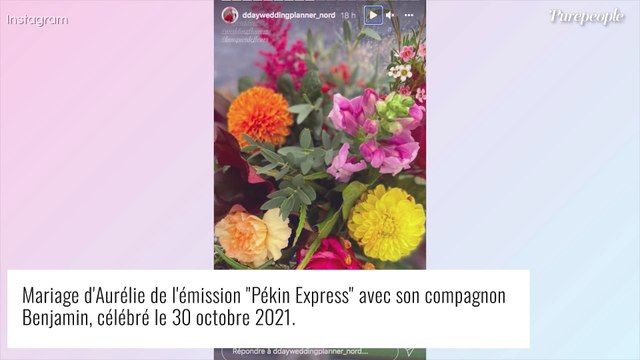 Aurélie (Pékin Express) s'est mariée avec Benjamin ! Les images de son mariage mortel très original