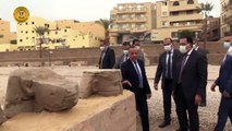رئيس الوزراء يتفقد موقع الحفريات المكتشفة مؤخرا أسفل اعمال تطوير الكنيسة بطريق الكباش