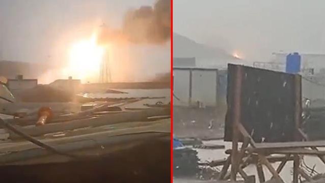 Akkuyu Nükleer Santrali'ne yıldırım düşmesiyle yangın çıktı