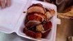 Deep fried Pigeons Roasted Pork Crispy YUMMY Hong Kong Food