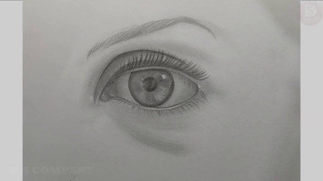 HOW TO DRAW REALISTIC EYE FOR BEGINNERS WITH 2B 4B 6B PENCILS SKETCHING TUTORIAL BY DEEPAK SHARMA