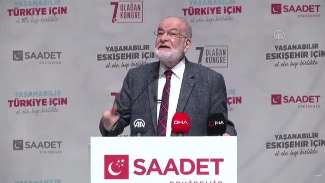 ESKİŞEHİR - Karamollaoğlu, partisinin Eskişehir kongresinde konuştu