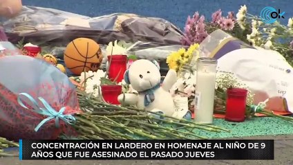 Concentración en Lardero en homenaje al niño de 9 años que fue asesinado el pasado jueves