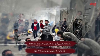 إنفوغراف حديث بغداد حول نازحي العراق