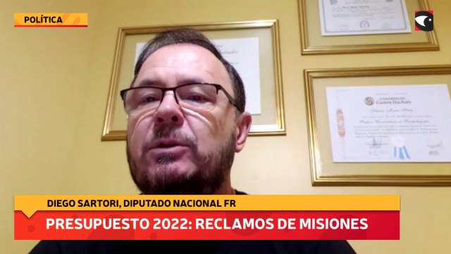Presupuesto 2022 reclamos de Misiones