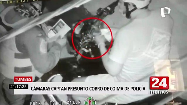 Tumbes: policía es captado recibiendo presunta coima