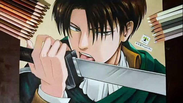 47b How to draw Levi using prismacolor pencils