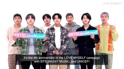 (ENG SUB) BTS (방탄소년단) LOVE MYSELF CAMPAIGN 4TH ANNIVERSARY MESSAGE