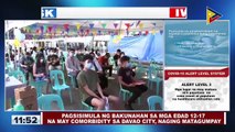 Davao City Vaccination Cluster, nanawagan sa publiko na huwag munang papilahin sa bakunahan ang mga edad 12-17 na walang comorbidity