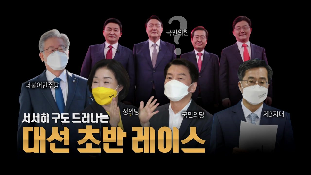 [영상] 구도 드러나는 대선 초반 레이스 / YTN