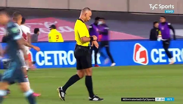 Eliminatorias de la copa del mundo qatar 2022: Argentina 1 - 0 Perú (Primer Tiempo)