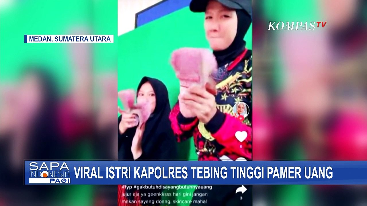 Viral Istri Kapolres Tebing Tinggi Pamer Uang d...