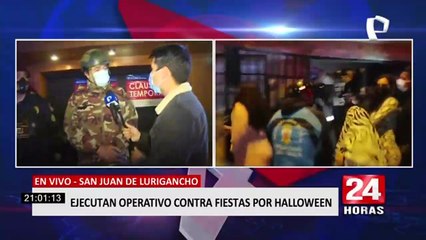 SJL: ejecutan operativos contra fiestas por Halloween