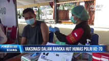 HUT Humas Polri ke-70, Polda Papua Gelar Vaksinasi Presisi