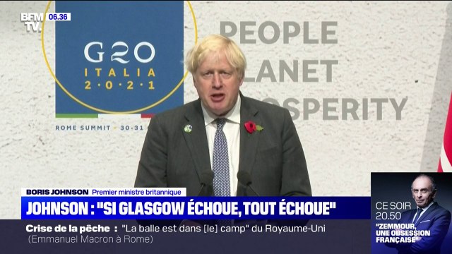 Si Glasgow échoue, tout échoue : l'avertissement de Boris Johnson sur la COP26