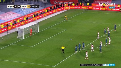 下载视频: Eliminatorias de la copa del mundo qatar 2022: Argentina 1 - 0 Peru (2do Tiempo)