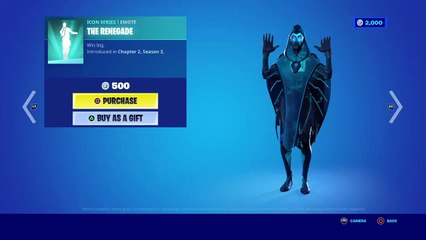 THE RENEGADE “EMOTE” (ICON SERIES) 500 V BUCKS - FORTNITE CHAPTER 2 SEASON 3