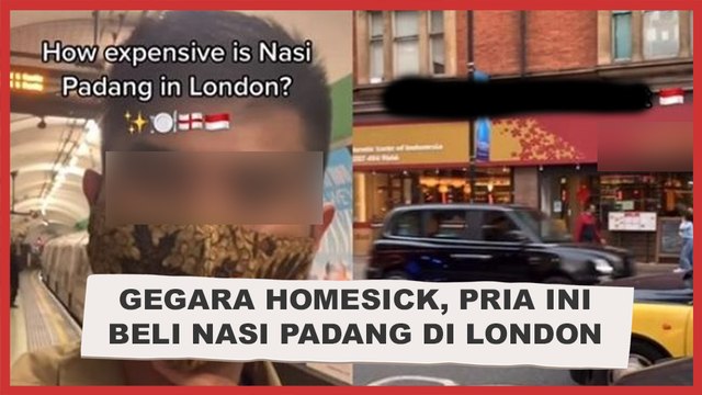 Viral! Gegara Homesick, Pria ini Beli Nasi Padang di London, Harganya Bikin Nangis