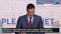 Sánchez confunde dos veces Laredo con Lardero al dar el pésame a los familiares del pequeño Álex