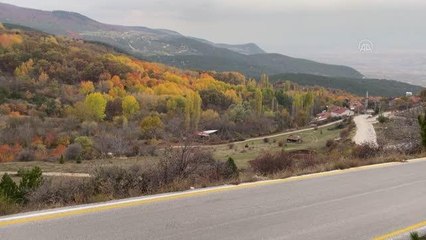 Boyalı Dağı sonbahar renklerine büründü
