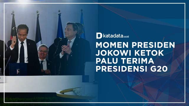 Momen Presiden Jokowi Ketok Palu Terima Presidensi G20 I Katadata Indonesia