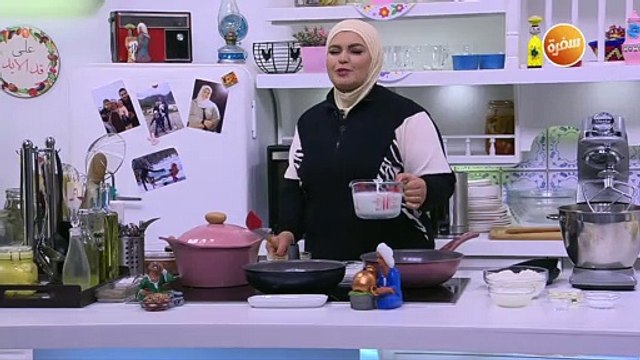 مكرونة بالصوص الابيض | نجلاء الشرشابي